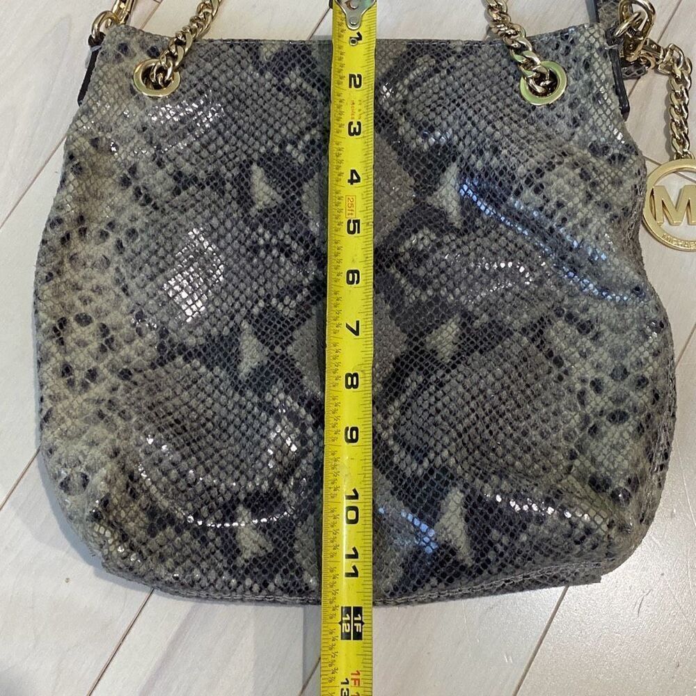 Michael Kors Women's Python Jet Set Chain Medium … - image 4